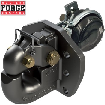 50t Rigid Pintle Hook (R50), 6 Bolt Pattern, ADR Approved with Air Chamber - Wallace Forge